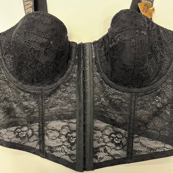 NEW Juicy Couture Sexy Lace Corset Bustier Top Lingerie Bra - Picture 10 of 13